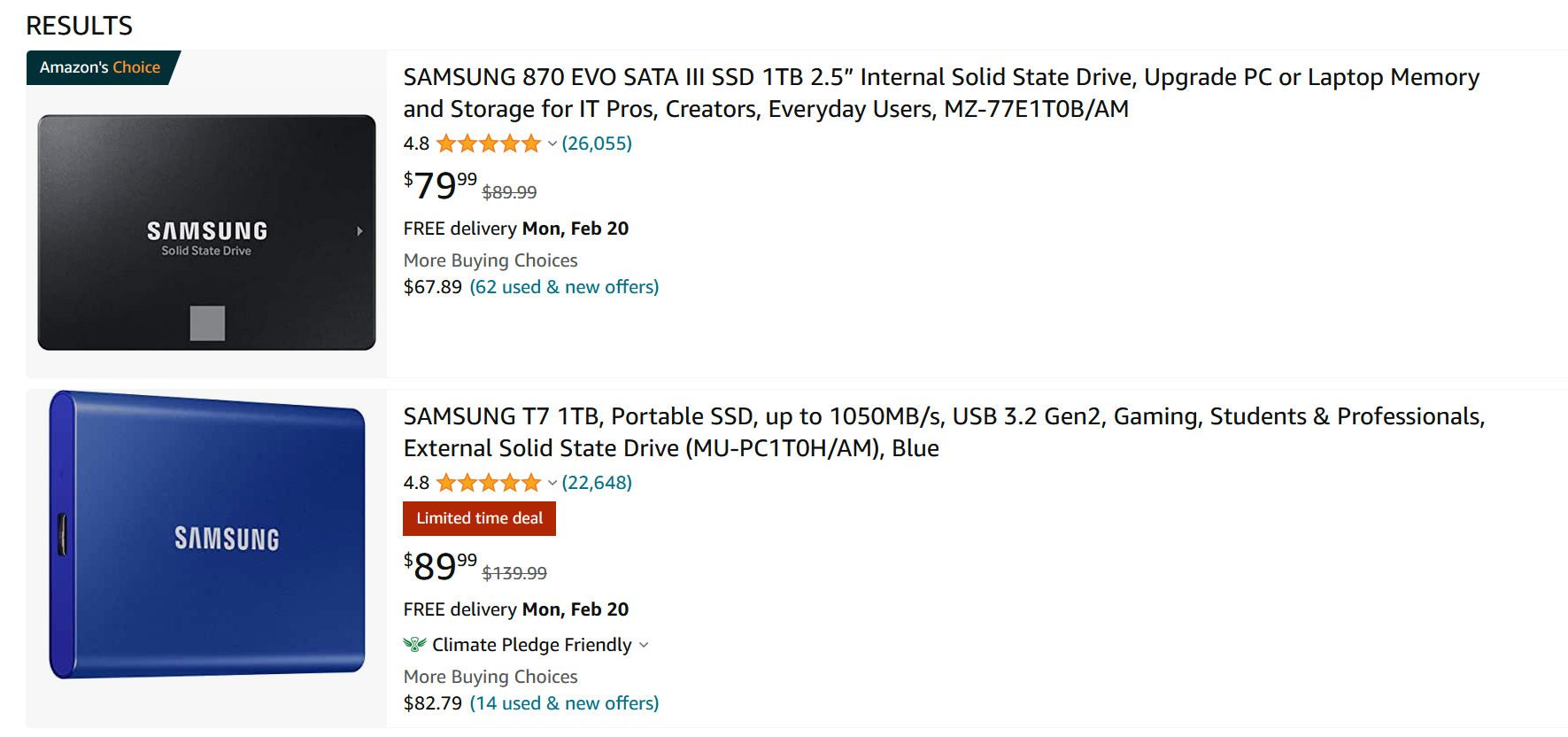 Internal SSD and External SSD price difference