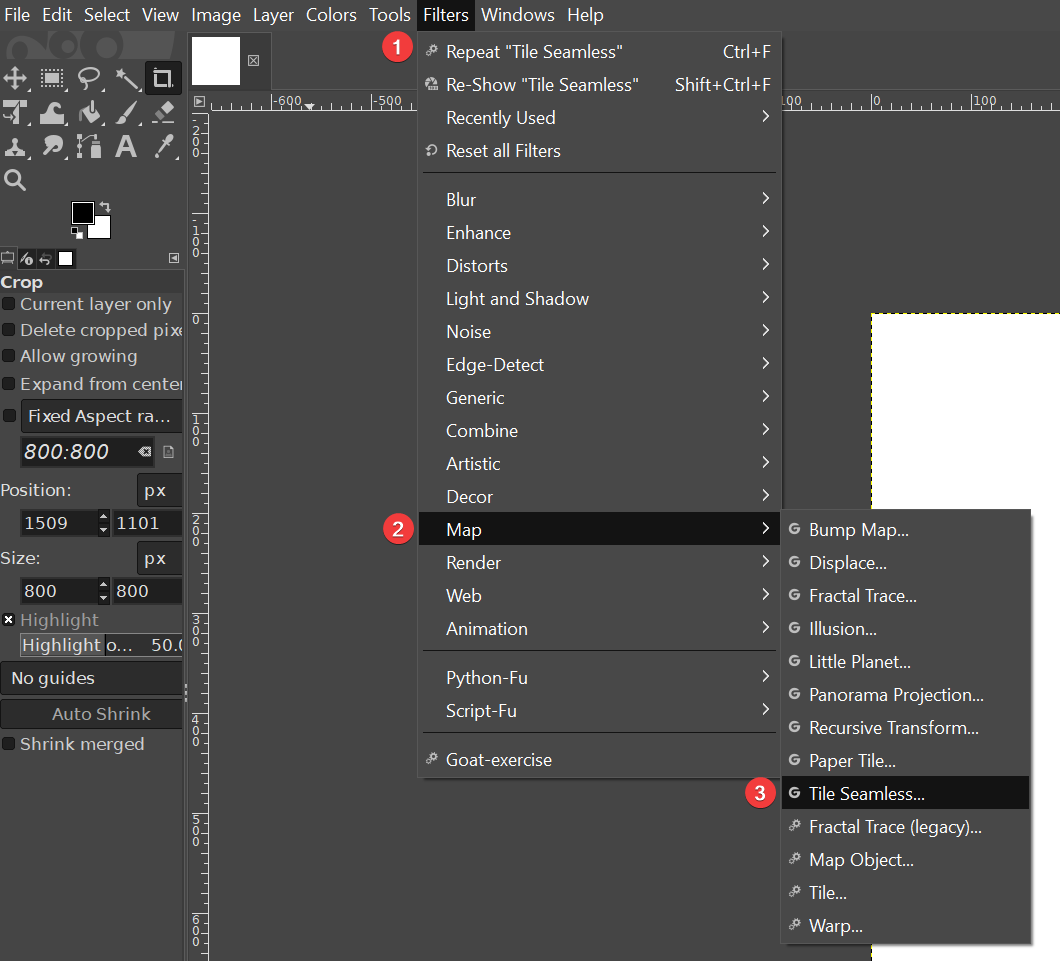 Tile Seamless tool with GIMP