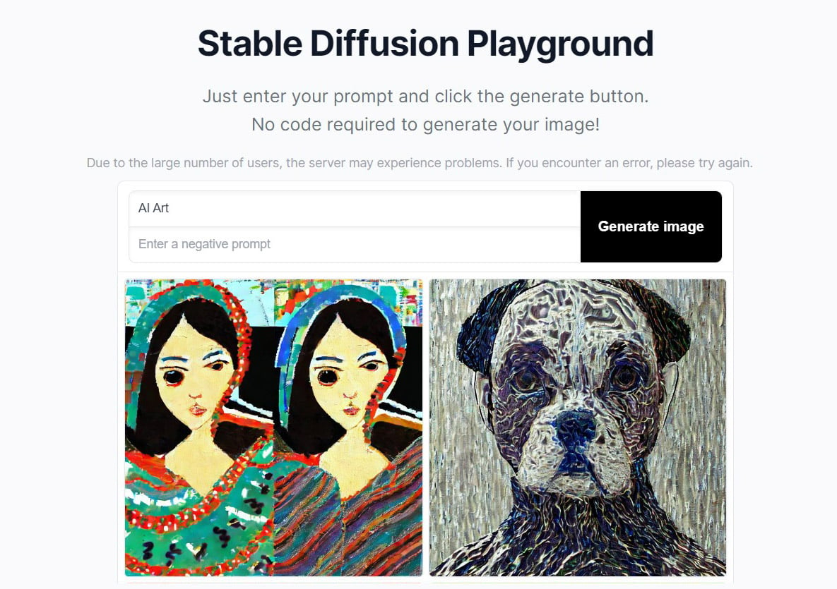 Stable Diffusion Web Version