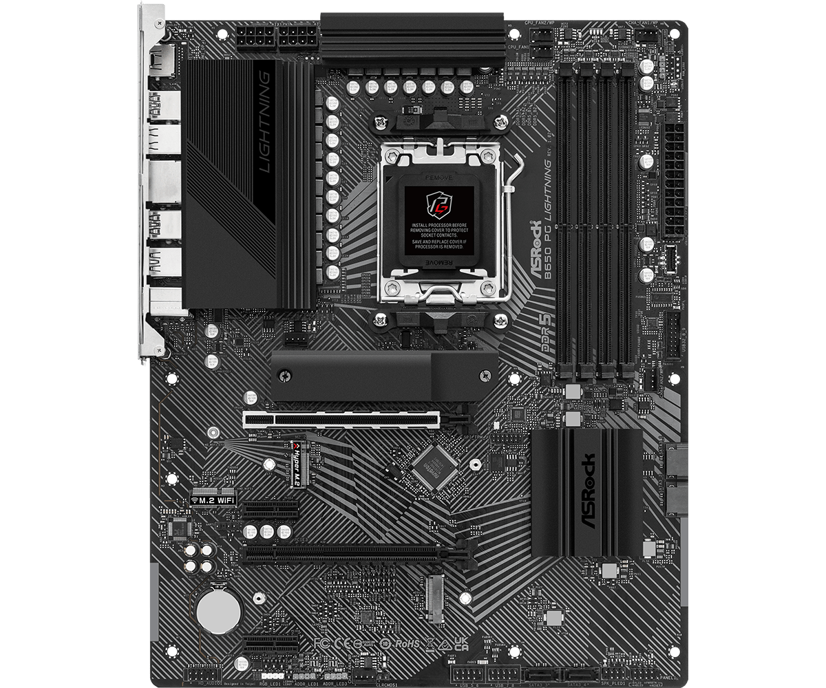 ASRock B650 PG Lightning Front View