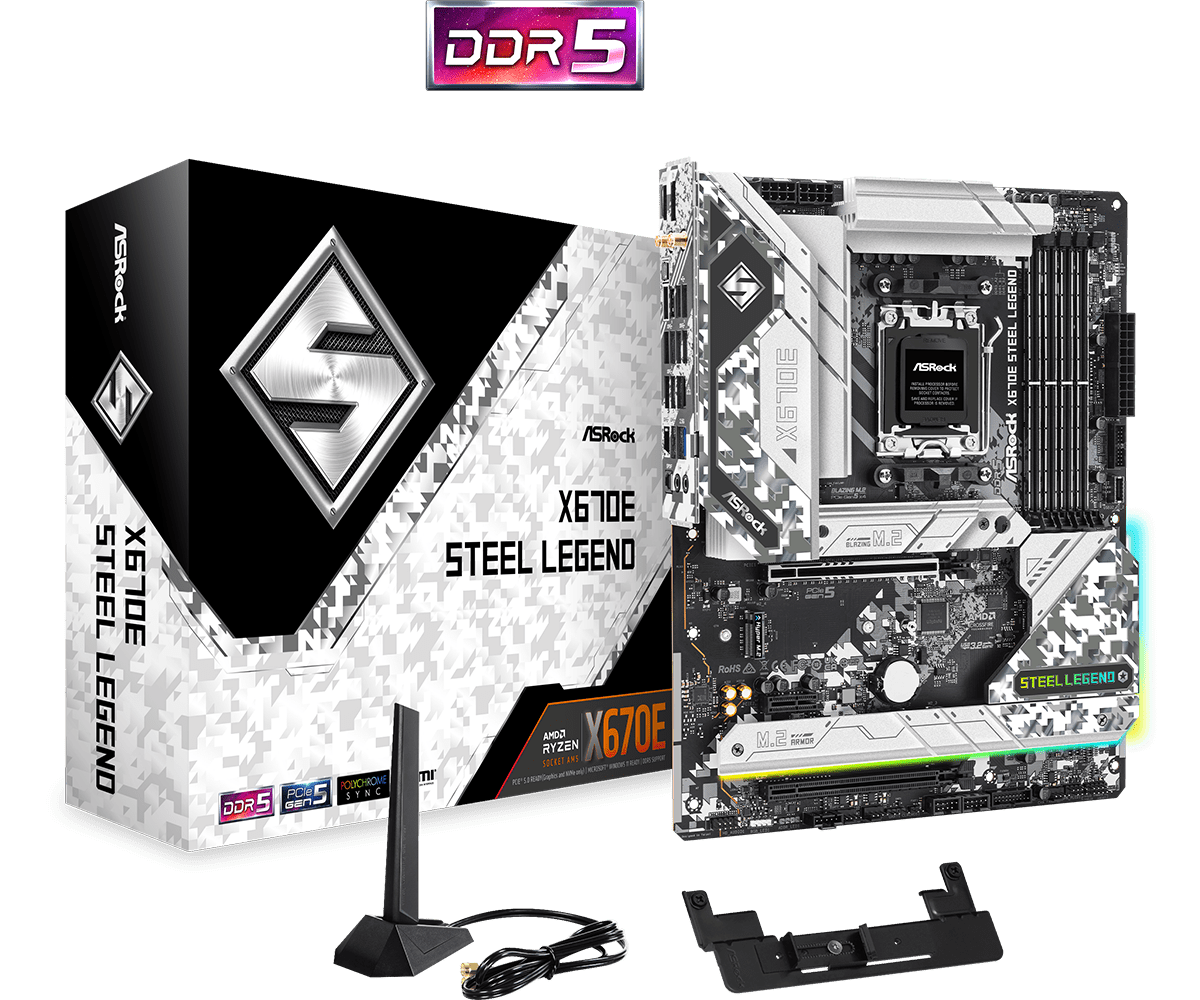 ASRock X670E Steel Legend ATX Motherboard