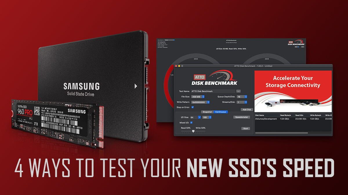 Før erotisk bestemt 4 Ways To Test Your New SSD's Speed & Performance