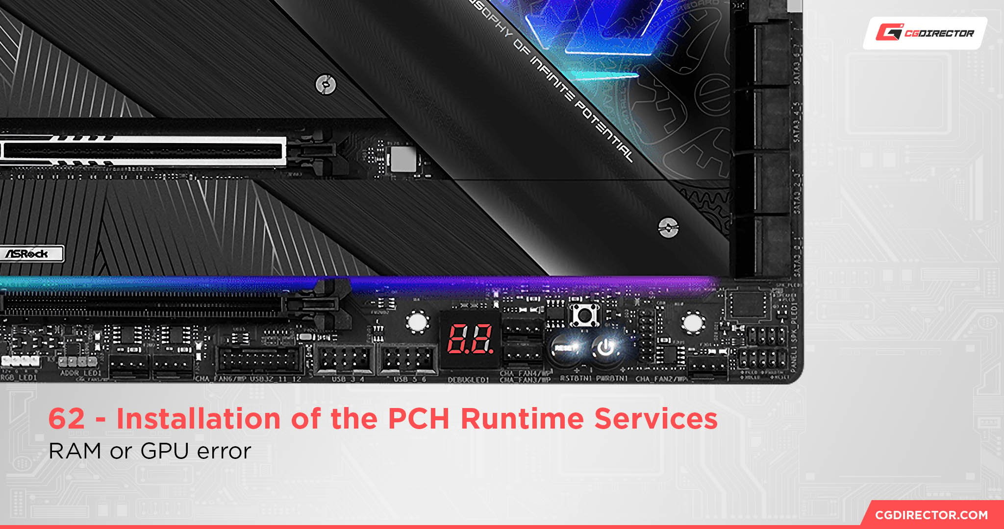 ASRock Debug LED 62 Installation of the PCH Runtime Services