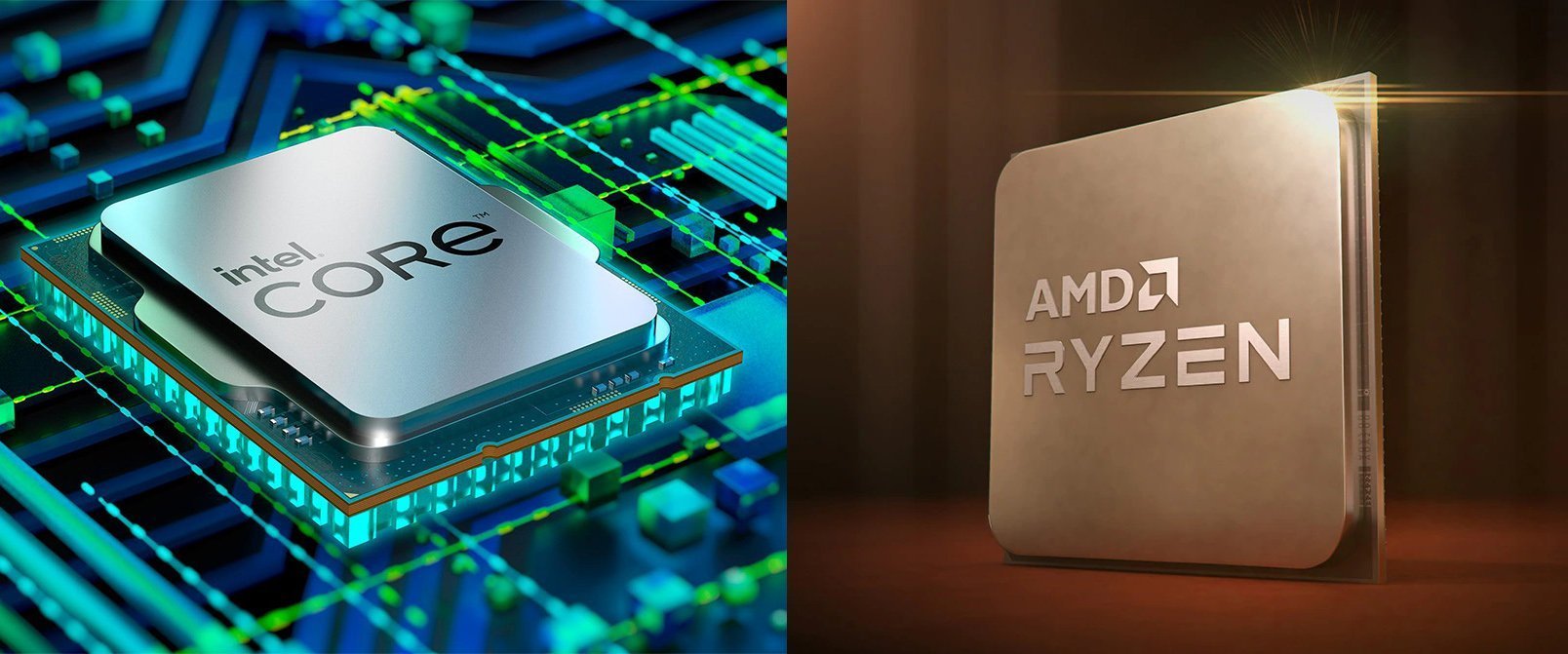 Intel and AMD CPU