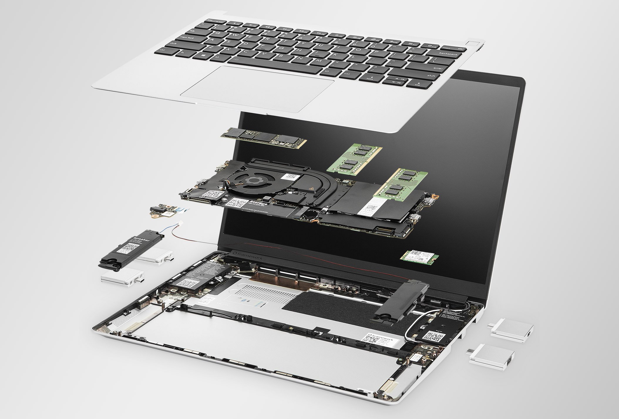 Framework Laptop Exploded View