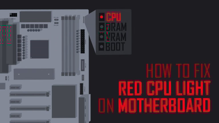 how to fix red blinking light on cpu