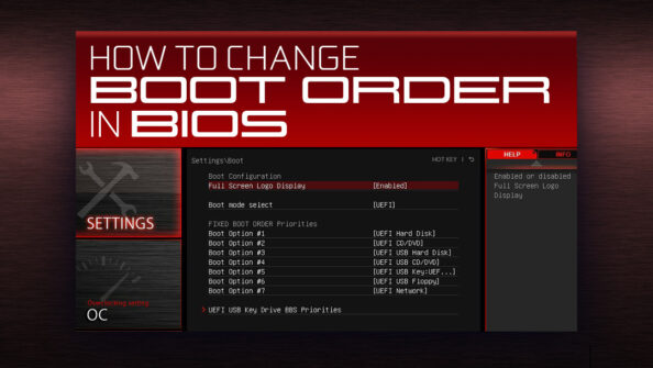 How To Change Your Boot Order In BIOS