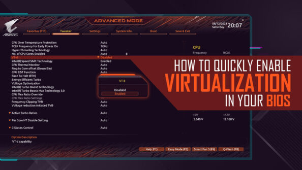 How To Quickly Enable Virtualization In Your BIOS