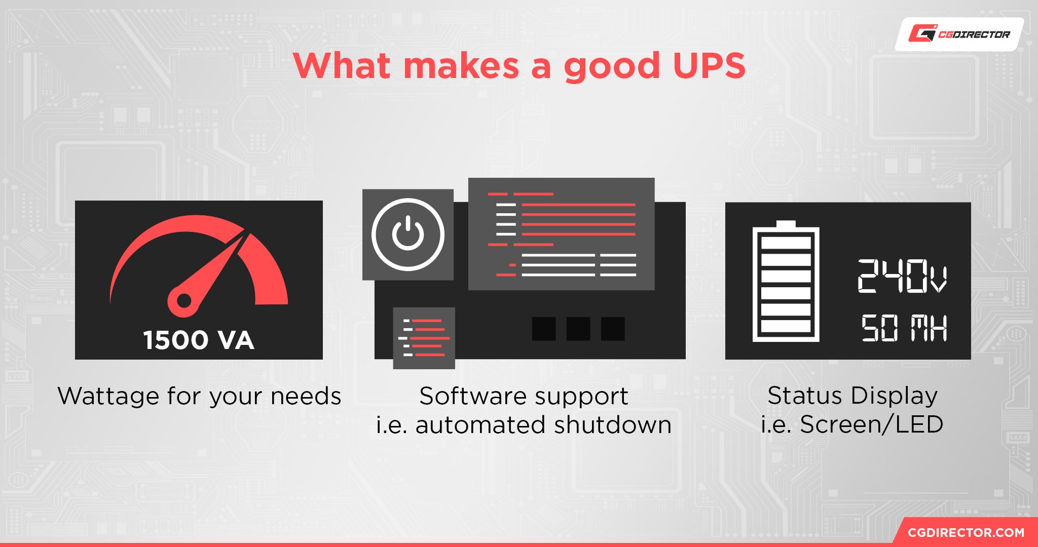 What makes a good UPS