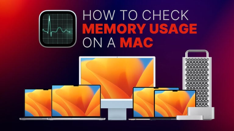 How to check your memory usage on a mac