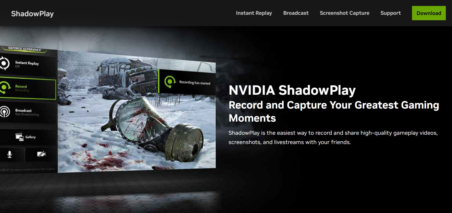 Experiencia Nvidia Geforce Shadowplay