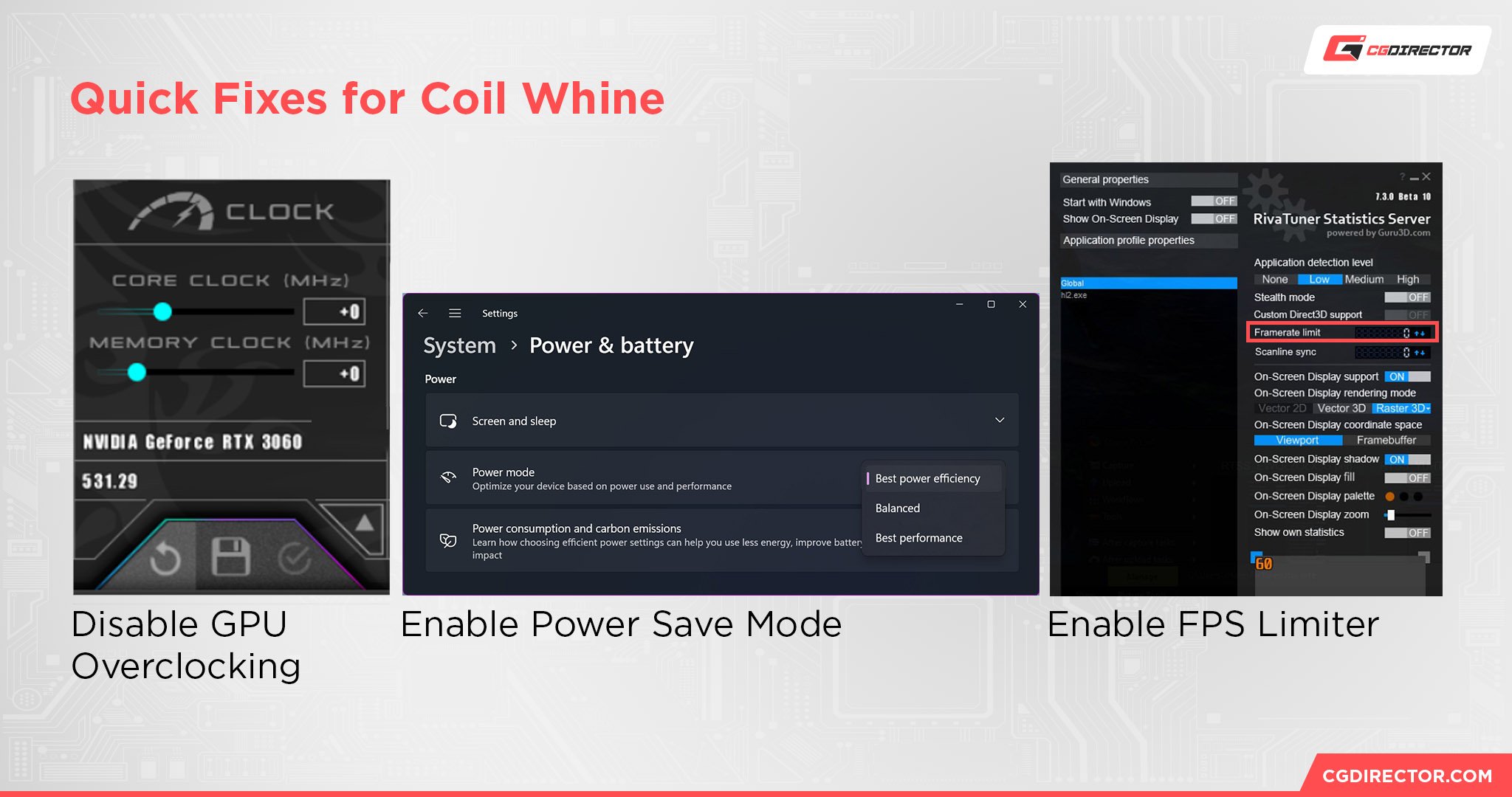 Quick Fixes for Coil Whine