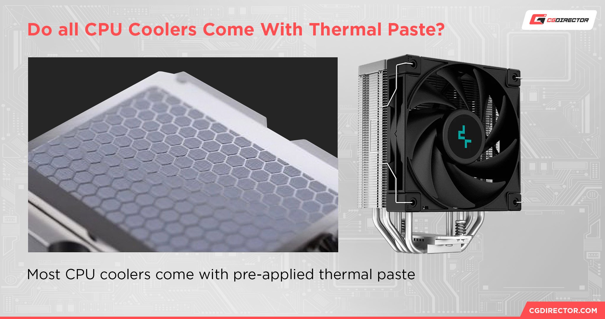 Do all CPU Coolers Come With Thermal Paste