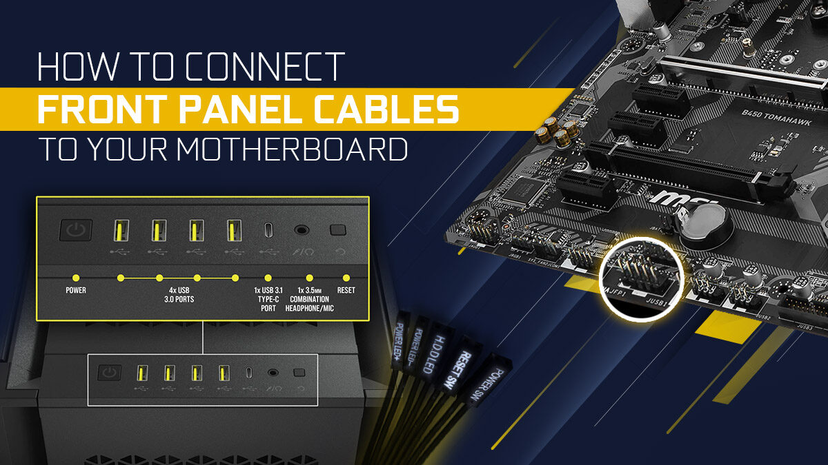 How To Connect Front Panel Cables To Your Motherboard [Guide]