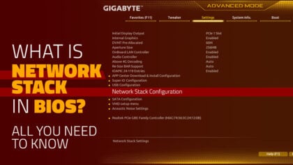 What is Network Stack in BIOS? All You Need To Know