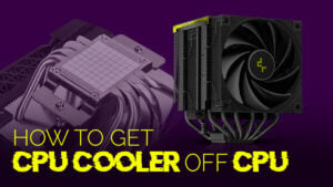 How to Get a CPU Cooler off of a CPU [Un-stick Glued-On Cooler]